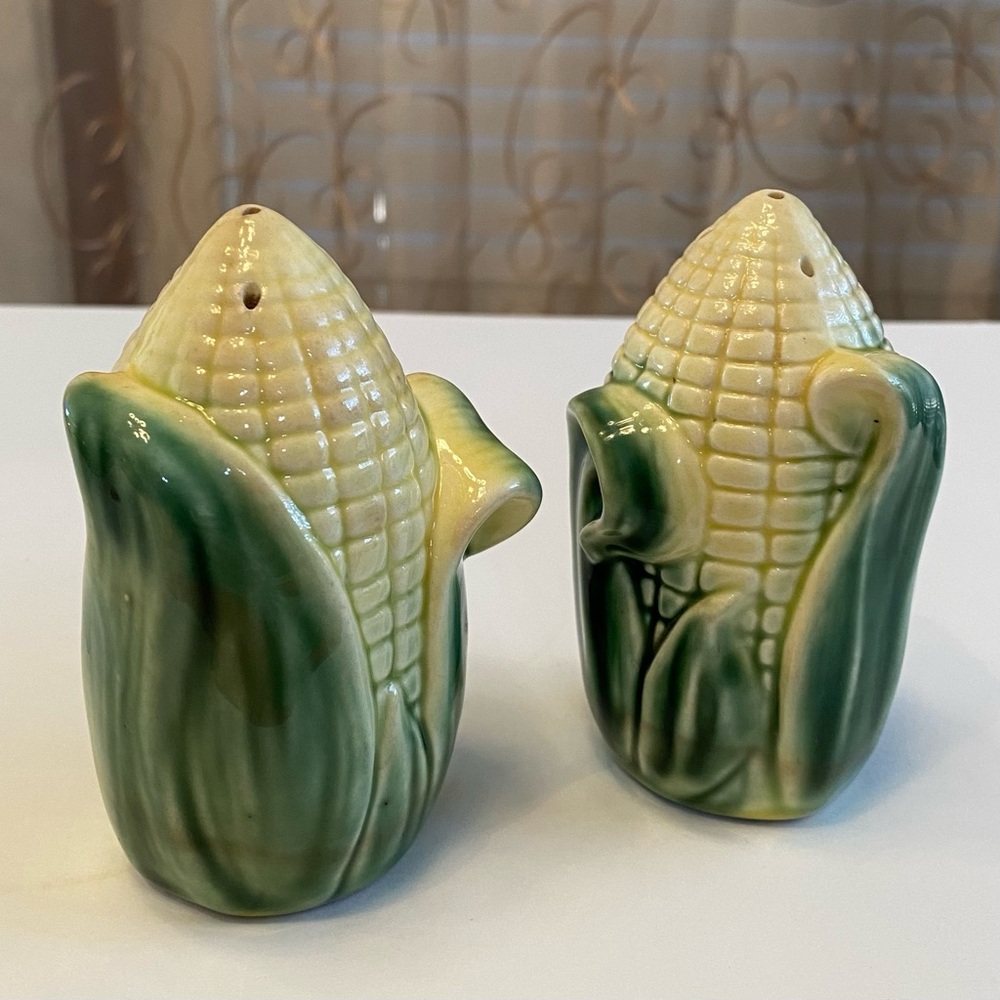 Vintage Corn Salt and Pepper Shaker Set, Stanford, estate piece